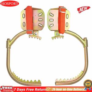 [HOSPORT Official Mall] Electrician Wooden Pole Foot Buckle Adjustable Shoe Strap Concrete Pole Climbing Shoes for Observation Picking Fruit