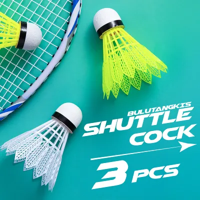 BG SPORT Shuttlecock Bulu Tangkis Kok Badminton Bahan Nylon Isi 3pcs