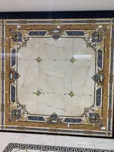 Thảm gạch 3d lát nền nhà phòng khách - CVB844