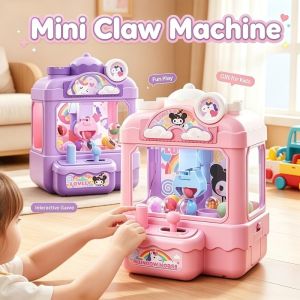 Kids Mini Claw Machine Game Toy Including Twist Eggs Lovely Party Entertainment Gift for Children