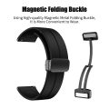 Magnetic Buckle Silicone Strap Garmin Venu 2S 3S Sport Band Bracelet Garmin Vivoactive 4S 3S Vivomove 3S Forerunner 265S 255S Move 3S Garmin Rey Active S Smart Watch wristband. 