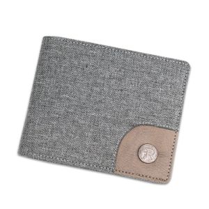 Dompet Pria New Style Bahan Kulit Kanvas PU Original Distro Jshop-02 Grey Dompet Cowok Distro Ori Keren