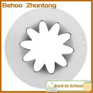 Behoo #C10 Large Size Piping Nozzle Cake Cream Decor Icing Tips 10 Teeth Close Star