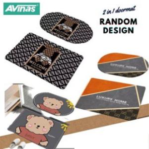 AVINAS 2 in 1 Modern Anti-slip Shower Room Mat For Home Entrance Front Door Rug