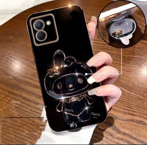 เคสโทรศัพท์มือถือ สำหรับรุ่น Samsung A06  A16 S24FE S25FE เคสขาตั้งมายเมโลดี้ my melody พร้อมกระจก เคสลายการ์ตูนน่ารัก เคสนิ่ม กันกระแทก ฝาหลัง สีดำ สีม่วง (พร้อมส่งจากไทย)   ก่อนลูกค้ากดสั่งซื้อรบกวนเช็ค 4G / 5G ก่อนกดสั่งซื้อค่ะ เพราะจะใส่ด้วยกันไม่ได้ค