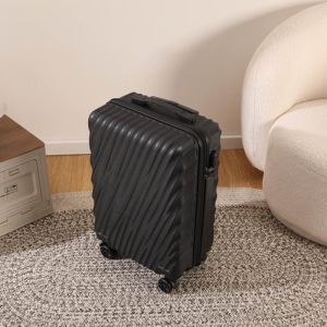 CharlesX กระเป๋าเดินทางขนาด 20/24 นิ้ว ผลิตจากวัสดุ PC+ABC ล้อลากและมีแท่นเลื่อน ขนาดใหญ่พอสำหรับนำขึ้นเครื่องได้