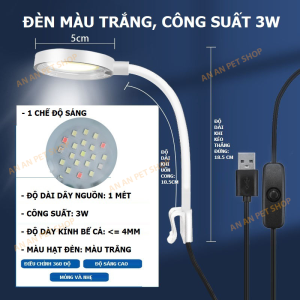 Đèn LED kẹp Bể cá Mini dành cho Hồ cá nhỏ (Có bảo hành)