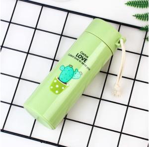 Botol Minum Kaktus 420ml Tumbler Minum Kaca FREE BPA