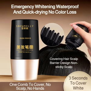 Hairdressing Stick to Cover Gray Hair Plant Pure Disposable Hair Dye Pen Does Not Fade to Cover Gray Hair Artifact Black Hair to Dye Hair Roots美发棒遮白发植物