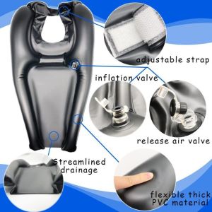 Oldlaiben  ที่รองคอสระผมพกพา สำหรับสระผม อ่างสระผม สำหรับผู้สูงอายุ ผู้ป่วยติดเตียง อ่างสระผมผู้ป่วย