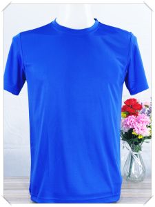เสื้อเปล่าสีล้วน สีน้ำเงิน ราคาส่ง เรตโรงงาน ผ้าไมโครเรียบ 145 แกม (สามารถนำไปทำ สกรีน/รีดเฟล็กชื่อคน ชื่อทีม หรือโลโก้ต่างๆได้)