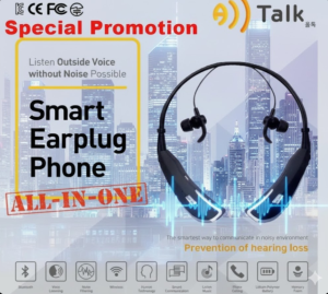[SG Stock]Smart Earplug Phone | Noise Filtering Bluetooth Headset | Hearing Loss Prevention for Industrial & Defense | 25h Continuous Use | All-in-One Wireless Earplug with Mic