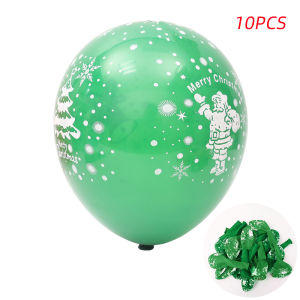 10pcserry quả bóng cao su giáng sinh Santa Claus bông tuyết chủ đề Giáng sinh bóng bay bơm hơi Xmas năm mới trang trí tiệc