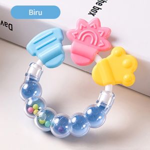 Mumystation Mainan Rattle Genggam Bayi Plastik Dengan Teether Gelatin
