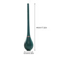 Hygienic Toilet Brush Flexible Toilet Brush Flexible Silicone Toilet Bowl Brush Set with Wall Mount Easy Cleaning No Tangling Hair Modern Design Perfect for Homes. 