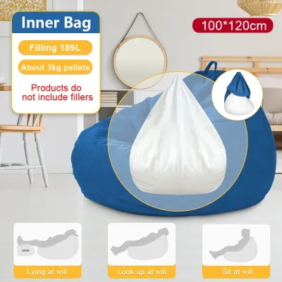 Bean Bag Chair Cover Bean Bag XL Bean Bag Cover 100X120cm Luxury Cozy Bean Bag Cover Sarung Kerusi Bean Bag (NO FILLER) 豆袋沙发套