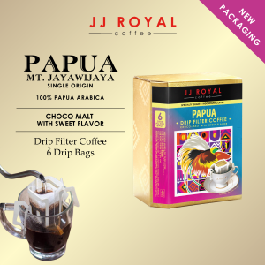 JJ Royal Coffee | Papua 100% Single Origin Arabica Coffee Drip Filter Box (6 Drip Bags