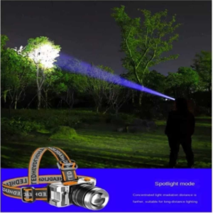 Senter Kepala ZOOM Headlamp LED  F-T41 CAHAYA PUTIH TYPE-C Charging BISA JADI POWERBANK