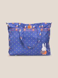 Miffy by JuJuBe Cute Bunny Print Lightweight Durable Multi-Pocket Everyday Travel Mummy Bag