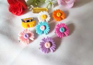 Hijabnur1 - 2  PCS Peniti Dagu - Pin Hijab -  Bros Bunga Handmade