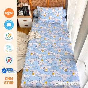 Sprei single 90x200 tinggi 20cm Katun Original - Motif Anak Anti Geser