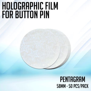 PaperCornerPh - 50pcs Holographic film for 58mm Button Pins
