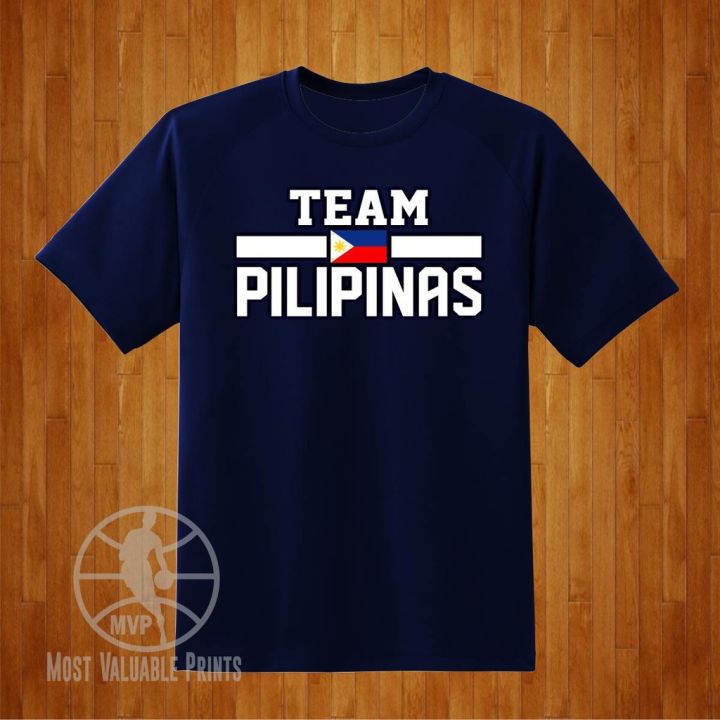 Gildan Brand Gilas Basketball Shirt Team Pilipinas Basketball Navy