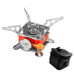 PAKET Kompor Camping Gas Model Kotak Mini + GAS Kaleng Portabel Mini Alat Masak Gunung Kemping
