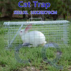 กรงดักแมวCat Trap Dog Cat Cage Size XL เหล็กเส้นชุบกาวาไนท์กันสนิม สามารถพับได้ จับแมวจรจัด จับแมว ดักจับแมว ดักจับแมวจร ไล่แมวถาวร ปลอดภัยต่อคนและสัตว์ ใช้งาน จับได้จริง ไล่แมวแบบถาวร แข็งแรง ทนทาน ทนแรงกระชาก กรงแมว กับดักแมว