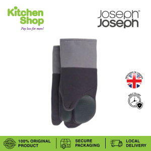 Joseph Joseph Pinch™ Oven Gloves – Pair | Silicone Palm Grips | Heat-Resistant (up to 230°C/446°F) | Set of 2