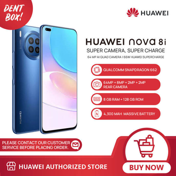 HUAWEI Nova 8i Smartphone | 8GB+ 128GB | 64 MP AI Quad Camera | 66W ...