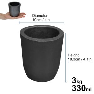 High-Purity Melting Graphite Crucible 3kg 6kg 10kg Gold Silver Metal Smelting Tools Melting Pot