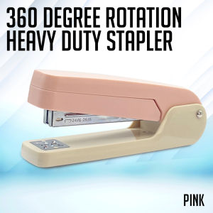 PP Supplies - 360° Rotation Stapler Heavy Duty Build (Pink Blue Green)
