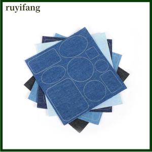 ruyifang Thicken Denim Self Adhesive Stickers Jeans Hole Seamless Repair Patches Organize