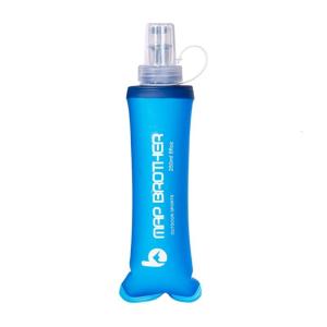 Folding TPU Soft Flask Outdoor Collapsible Water Bottle Handheld Soft Flask Running Hydrations Pack Waist Bag Durable