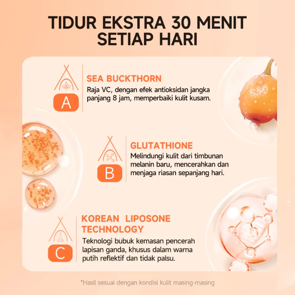 100%Original Sea Buckthorn Gluta Whitening Lazy Cream 30g Krim Siang  Pemutih Niacinamide Dari Belanda Pelembab Wajah Pemutih Day Cream Day Cream  Moisturizing Gmeelan Gluta Skincare Lazy Cream Untuk Mencerahkan Kulit -  Lazada |
