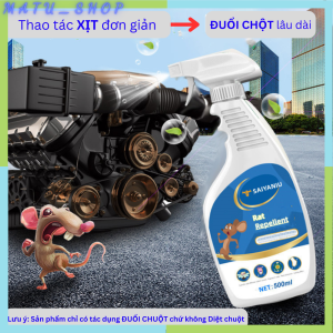 Xịt đuổi chuột dạng chai xịt thảo mộc an toàn cho sức khỏe tác dụng chống chuột ô tô xe hơi đồ gia dụng
