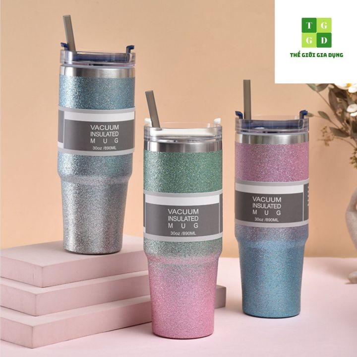 [HCM HÀNG CAO CẤP] Ly nước giữ nhiệt THÁI LAN đa sắc chống tràn,chất ...