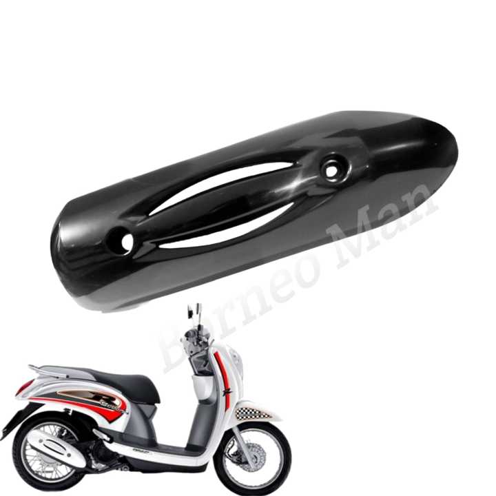 Cover Tutup Tameng Knalpot Standar Honda Scoopy Old Scoopy Carbu Tahun 2010-2013 Model Standar