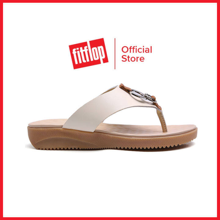 FitFlops GRACIE รองเท้าแตะ สำหรับผู้หญิง หนังเมทัลลิก | Lazada.co.th