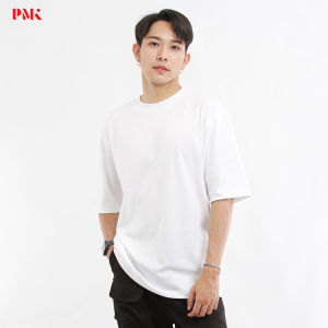 PMK - เสื้อยืด Oversize Cool Ease - เสื้อเย็น ใส่สบายระบายอากาศได้ดี เสื้อยืดคอกลมสีพื้น เสื้อผู้ชาย