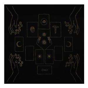 3 Size Option Tarots Table Altar Cloth Mysterious Board Game Mat Pendulums Divinations Tablecloth Board Game Pad