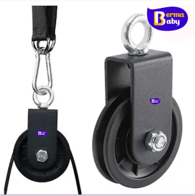 BERMABABY Ròng Rọc Tập Gym Xoay Thép Không Gỉ Chịu Tải Cao Puly Cáp Treo êm Tập Tại Nhà Thể Hình đa Năng