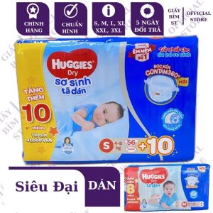 Miếng lót Huggies size NB1 64 NB2 40 NB74 Tã dán lọt lòng