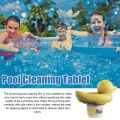 OUHOE Swimming Pool Chlorine Tablets Improve Water Quality Clarify and Deodorize Multi-functional Instant Cleaning Swimming Pools Multifunctional Effervescent Cleaning Tablet for Swimming Pools 100g Chlorination Tablet for Small Swimming Pool Cleaning. 