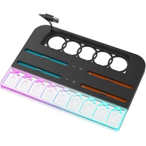 Console Charging Dock with Lighting & 9 Game Storage Slots illuminates Controller Dock for Switch2