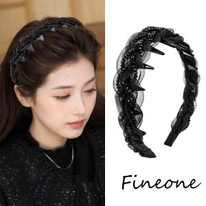 Fashion Womens Elegant Beads and Mesh Headwear Girls Vintage Women Headband Hair Accessories