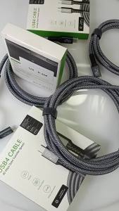 USB4 Compatible Thunderbolt 4 Cable 40Gbps PD240W 5A 8K60HZ Type C Cable Super Speed Data Transfer Fast Charging for PC