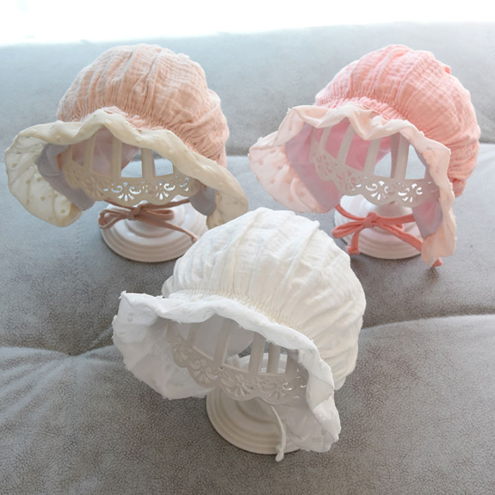 Newborn Cap Princess Lace Baby Girl Hat Cotton Soft Cotton Infant