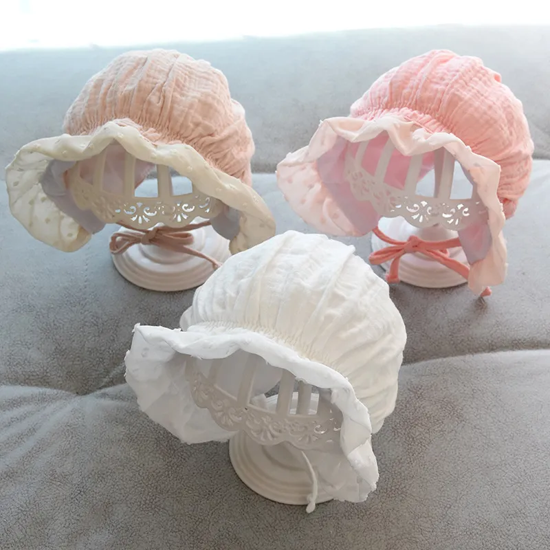 Newborn Cap Princess Lace Baby Girl Hat Cotton Soft Cotton Infant